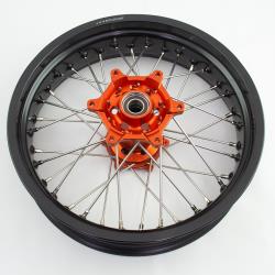 Диск алюминиевый со ступицей CNC в сборе (задний) Supermoto KKE 4.25*17