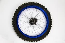 Колесо в сборе 70/100-17 Guang Li, переднее, синее (Orion 150-250)