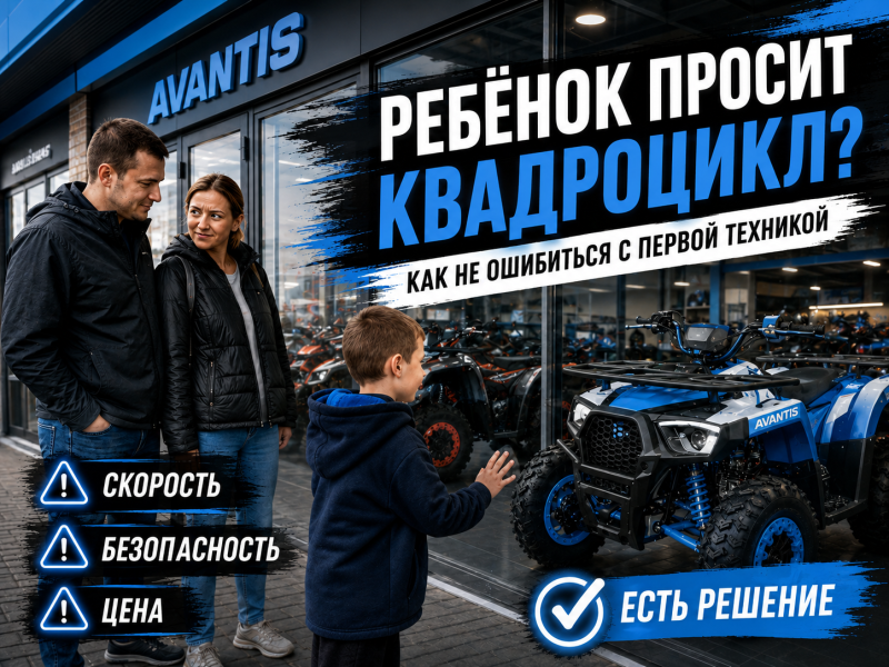 Ребёнок просит квадроцикл: как выбрать первую технику без паники и ошибок
