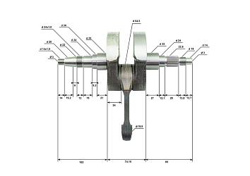 Вал коленчатый ZS194MQ (NC)