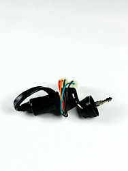 Замок зажигания универсальный (ключ с защитой), разъем штыревой, 4pin