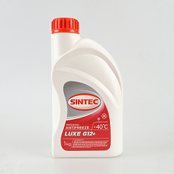 Антифриз Sintec LUXE G12+ готовый -40C красный 1л