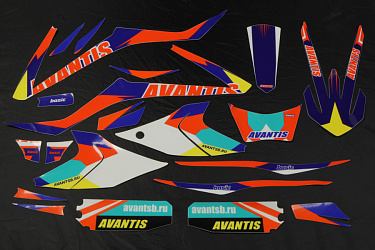 Комплект наклеек pitbike Avantis Basic