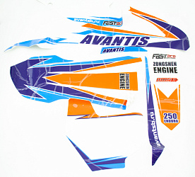 Набор наклеек Avantis Enduro 250 (для пластика типа K)