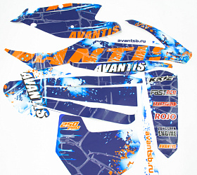 Набор наклеек Avantis Enduro 250 Pro (для пластика типа K)