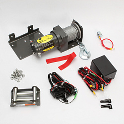 Лебедка 2500Lbs (1134 кг) стальной трос Kiwi Winches без площадки