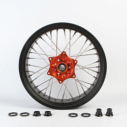 Диск алюминиевый со ступицей CNC в сборе (задний) Supermoto Tarazon 5.0*17 SX-F/XC-F 15-19
