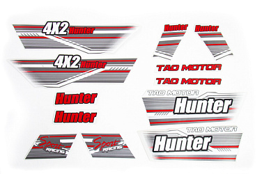Комплект графики на квадроцикл Hunter NEW 2018 красный
