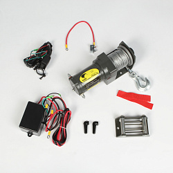 Лебедка 2500Lbs (1134 кг) стальной трос Kiwi Winches без площадки