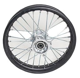 Диск колеса заднего в сборе 1.85х14" стальной pitbike Avantis Classic, Basic