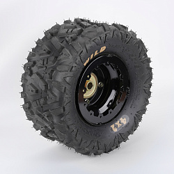 Колесо в сборе 18х9.5-8 Junkai JK600 4-отв ( с креплением накладки)