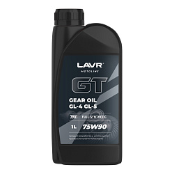 Масло трансмиссионное LAVR MOTO GT GEAR OIL 75W90 G4/5, 1 л