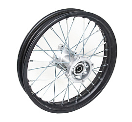 Диск колеса заднего в сборе 1.85х14" стальной pitbike Avantis Classic, Basic