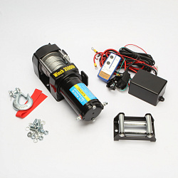 Лебедка электрическая 12V Electric Winch 3500lbs / 1587 кг стальной трос 4572