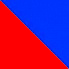 Синий/ красный